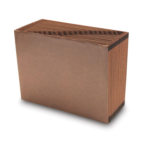 Tuff Expanding Open-top Stadium File, 21 Sections, 1/21-cut Tabs, Letter Size, Redrope.