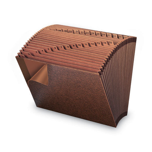 Tuff Expanding Open-top Stadium File,31 Sections, 1/31-cut Tabs, Letter Size, Redrope