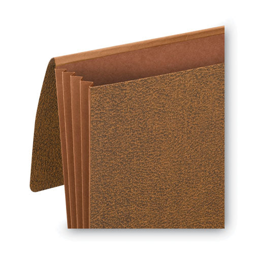 Classic Expanding Wallets, 3.5" Expansion, 1 Section, Elastic Cord Closure, Legal Size, Redrope.