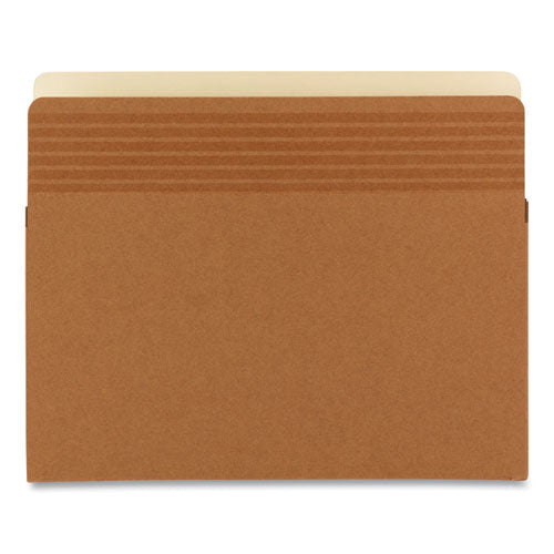 Easy Grip Pockets, 5.25" Expansion, Letter Size, Redrope, 10/box.