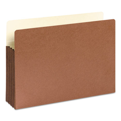 Redrope Drop-front File Pockets With Fully Lined Gussets, 3.5" Expansion, Legal Size, Redrope, 10/box.