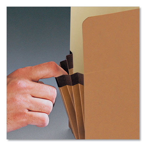 Redrope Drop Front File Pockets, 5.25" Expansion, Legal Size, Redrope, 50/box.