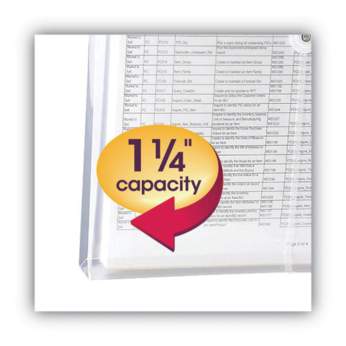 Poly String And Button Interoffice Envelopes, Open-side (horizontal), 9.75 X 11.63, Clear, 5/pack.