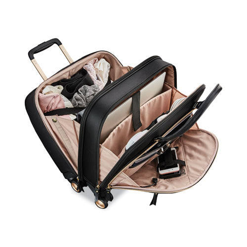 Mobile Solution Mobile Office Case, Fits Devices Up To 15.6", Nylon, 16.5 X 7 X 15.5, Black.