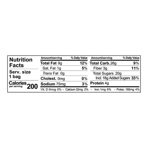 Glazed Mixes, Classic Fruit Nut, 1.5 Oz, 18/carton.