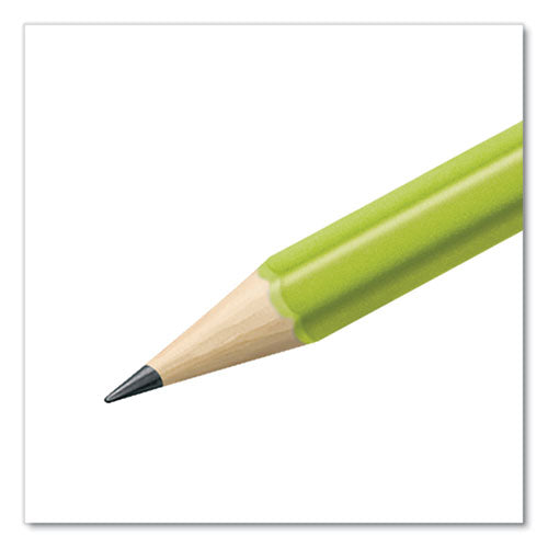 Wopex Extruded Pencil, Hb (#2), Black Lead, Green Barrel, 10/pack.