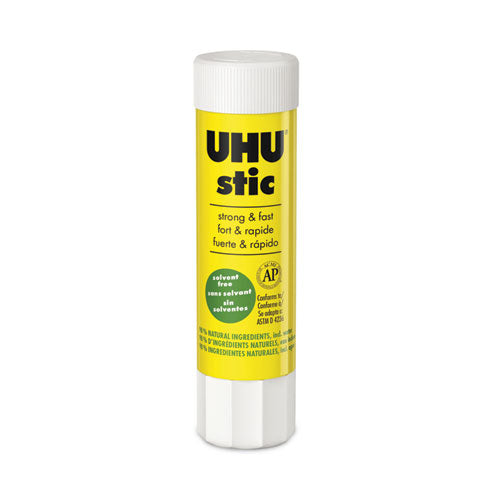 Stic Permanent Glue Stick, 0.29 Oz, Dries Clear.
