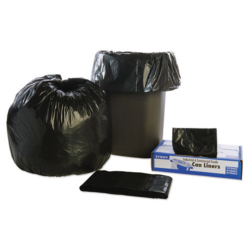 Total Recycled Content Plastic Trash Bags, 33 Gal, 1.3 Mil, 33" X 40", Brown/black, 100/carton