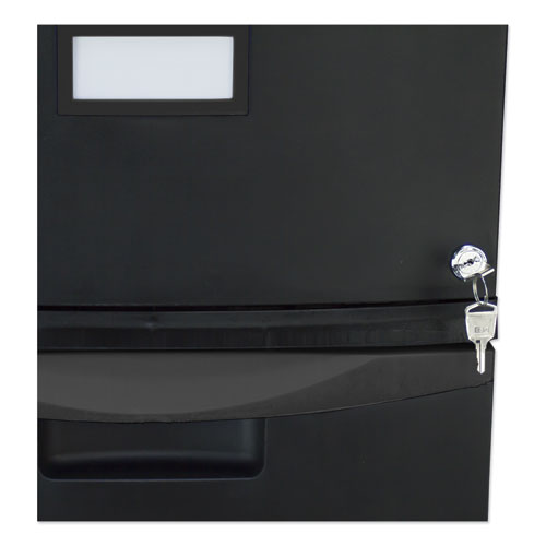 Single-drawer Mobile Filing Cabinet,1 Legal/letter-size File Drawer, Black, 14.75" X 18.25" X 12.75"