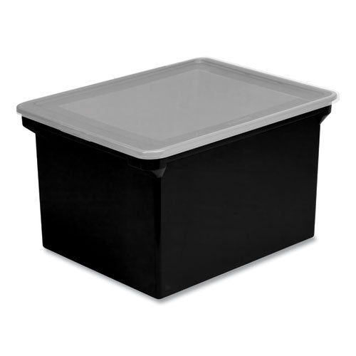 Tote With Comfort Edges, Legal/letter, 13.9" X 18.3" X 10.6", Black, 4/carton.