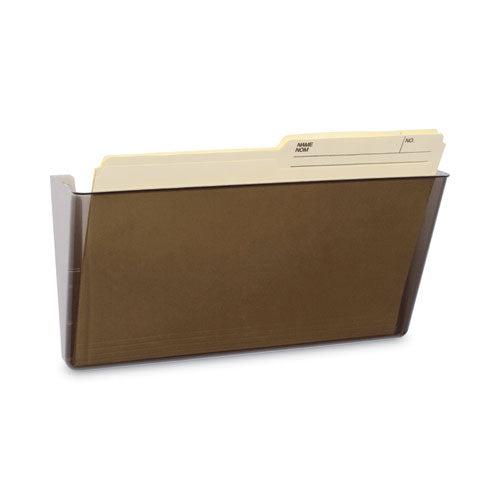 Wall File, Letter Size, 13" X 4" X 7", Smoke.