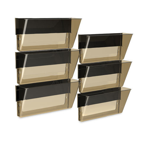 Unbreakable Magnetic Wall File, Legal/letter Size, 16" X 4" X 7", Smoke.