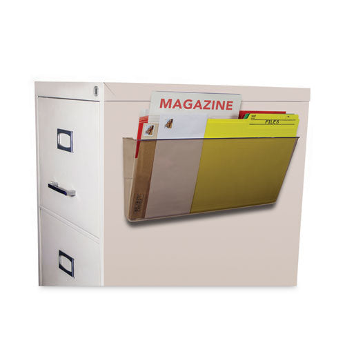 Unbreakable Magnetic Wall File, Legal/letter Size, 16" X 4" X 7", Smoke.