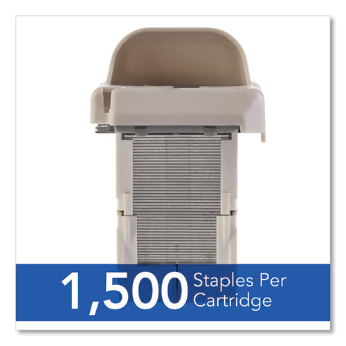 Desktop Electric Stapler Cartridge, 0.25" Leg, 0.5" Crown, Steel,1,500/cartridge, 2 Cartridges/box, 3000/box