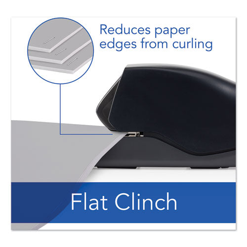 Desktop Cartridge Electric Stapler With Led Guide, 25-sheet Capacity, Black.