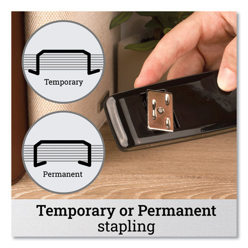 747 Business Full Strip Desk Stapler, 30-sheet Capacity, Black.