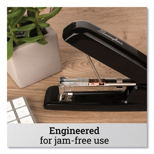 747 Business Full Strip Desk Stapler, 30-sheet Capacity, Black.