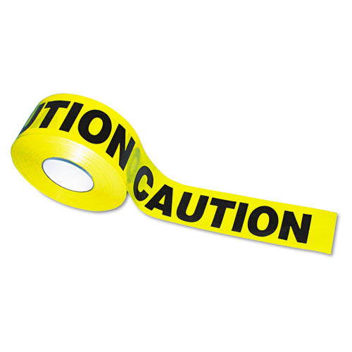 Caution Barricade Safety Tape, 3" X 1,000 Ft, Black/yellow.