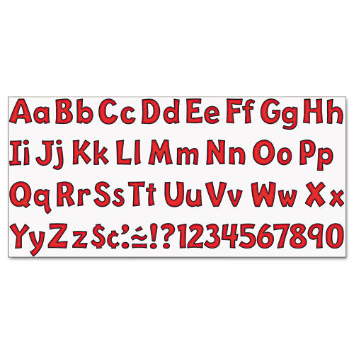 Ready Letters Playful Combo Set, Red, 4"h, 216/set.