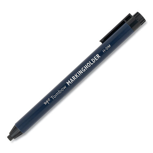 Wax-based Marking Pencil, 4.4 Mm, Black Wax, Navy Blue Barrel, 10/box.