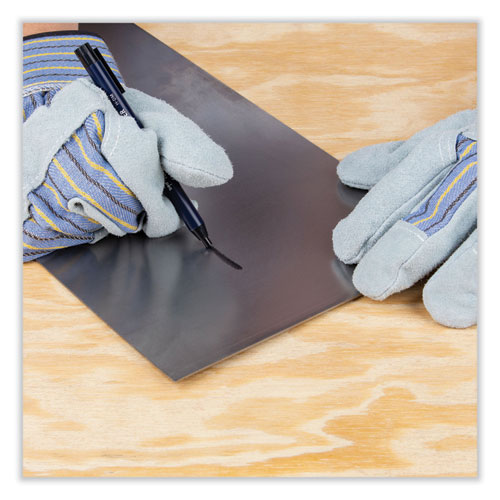 Wax-based Marking Pencil, 4.4 Mm, Black Wax, Navy Blue Barrel, 10/box.