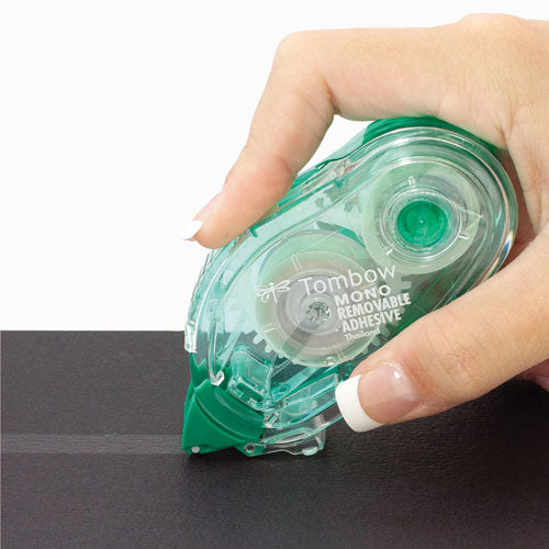 Removable Adhesive Refill, 0.33" X 39.33 Ft, Dries White, 3/pack.