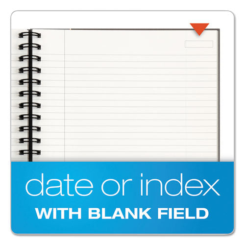 Royale Wirebound Business Notebooks, 1-subject, Medium/college Rule, Black/gray Cover, (96) 10.5 X 8 Sheets.