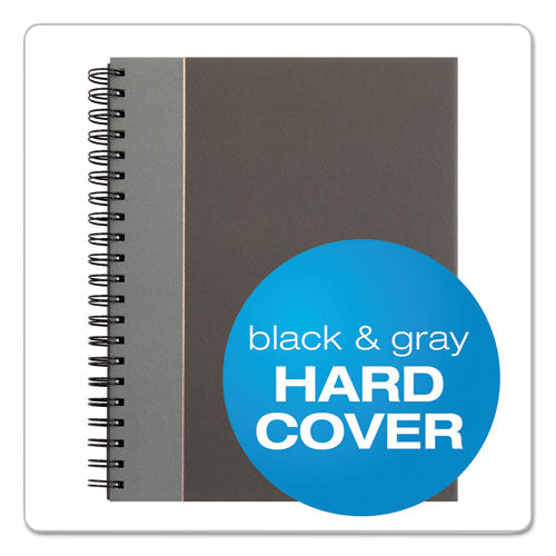 Royale Wirebound Business Notebooks, 1-subject, Medium/college Rule, Black/gray Cover, (96) 10.5 X 8 Sheets.