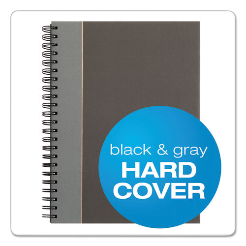 Royale Wirebound Business Notebooks, 1-subject, Medium/college Rule,Black/gray Cover, (96) 11.75 X 8.25 Sheets