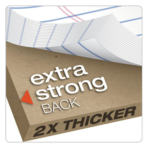 Double Docket Ruled Pads, Wide/legal Rule, 100 White 8.5 X 11.75 Sheets, 6/pack.