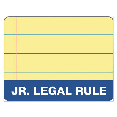 Docket Gold Ruled Perforated Pads, Narrow Rule, 50 Canary-yellow 5 X 8 Sheets, 12/pack.