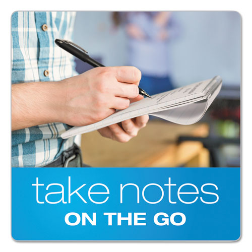 Reporter’s Notepad, Wide/legal Rule, White Cover, 70 White 4 X 8 Sheets, 12/pack.