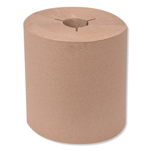 Universal Hand Towel Roll, Notched, 1-ply, 8" X 800 Ft, Natural, 6 Rolls/carton