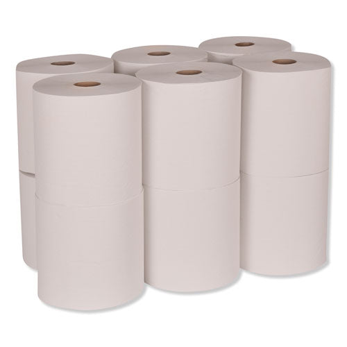 Advanced Hardwound Roll Towel, 1-ply, 7.88" X 600 Ft, White, 12 Rolls/carton