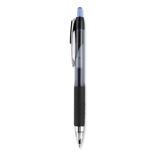 207 Signo Gel Ultra Micro Gel Pen, Retractable, Extra-fine 0.38 Mm, Blue Ink, Clear/black Barrel.