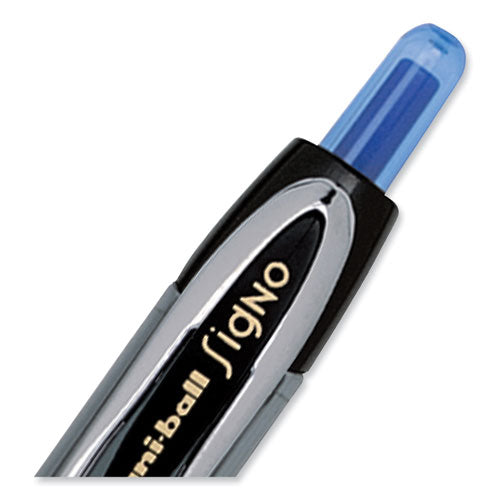 207 Signo Gel Ultra Micro Gel Pen, Retractable, Extra-fine 0.38 Mm, Blue Ink, Clear/black Barrel.