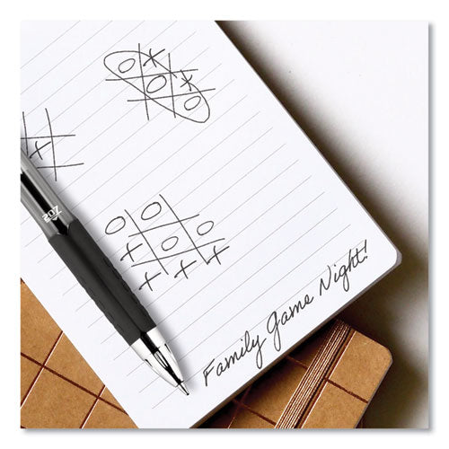 Signo 207 Gel Pen, Retractable,Medium 0.7 Mm, Blue Ink, Smoke/black/blue Barrel, 36/box