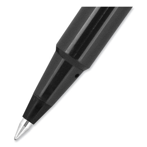 Roller Ball Pen, Stick, Extra-fine 0.5 Mm,Black Ink, Black Barrel, 36/pack