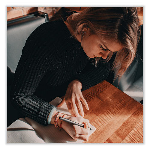 Onyx Roller Ball Pen, Stick, Fine 0.7 Mm, Black Ink, Black Barrel, 72/pack.