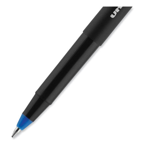 Onyx Roller Ball Pen, Stick, Fine 0.7 Mm, Blue Ink, Black/blue Barrel, 72/pack.