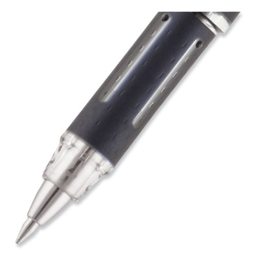 Jetstream Hybrid Gel Pen, Stick, Fine 0.7 Mm, Black Ink, Black/silver Barrel.