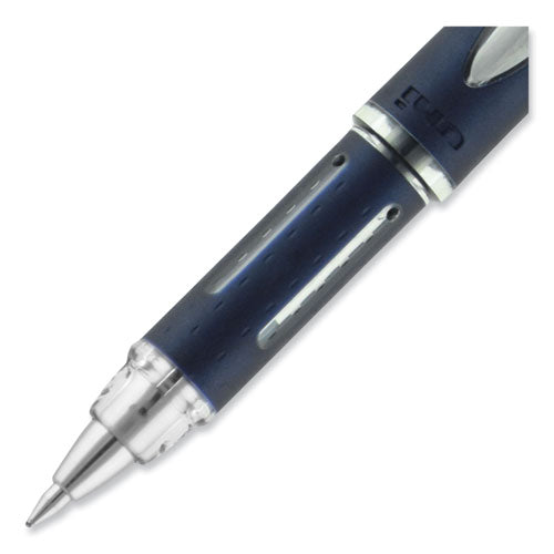 Jetstream Hybrid Gel Pen, Stick, Fine 0.7 Mm, Blue Ink, Blue/silver Barrel.