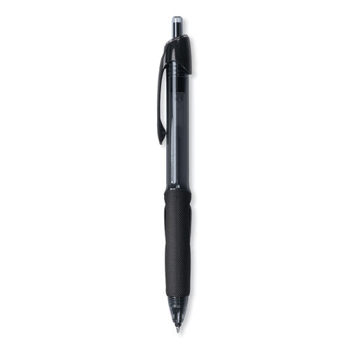 Power Tank Rt Ballpoint Pen Retractable, Bold 1 Mm, Black Ink, Smoke/black Barrel, Dozen