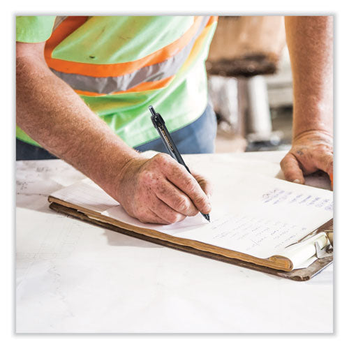 Power Tank Rt Ballpoint Pen, Retractable,Bold 1 Mm, Blue Ink, Translucent Blue/black Barrel, Dozen
