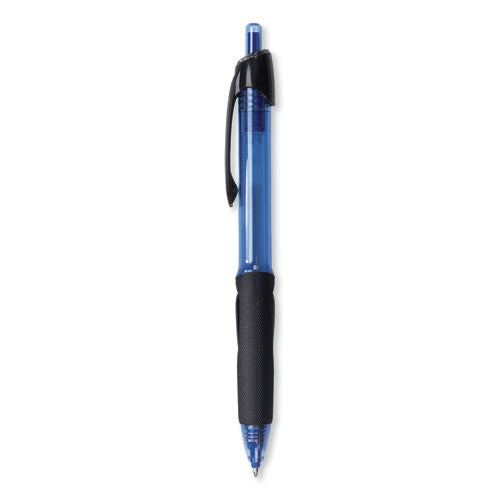 Power Tank Rt Ballpoint Pen, Retractable,Bold 1 Mm, Blue Ink, Translucent Blue/black Barrel, Dozen