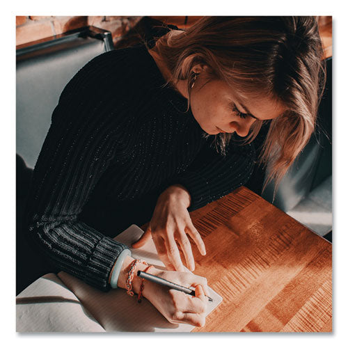 Onyx Roller Ball Pen, Stick, Extra-fine 0.5 Mm, Black Ink, Black Barrel, Dozen.