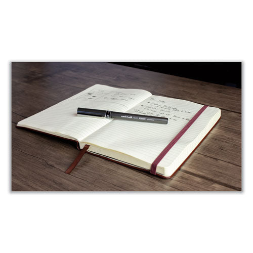 Deluxe Roller Ball Pen, Stick, Fine 0.7 Mm, Black Ink, Champagne/black Barrel, Dozen.