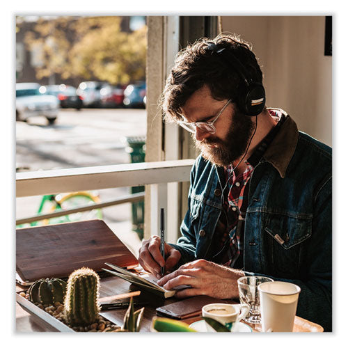 Onyx Roller Ball Pen, Stick, Fine 0.7 Mm, Blue Ink, Black/blue Barrel, Dozen.