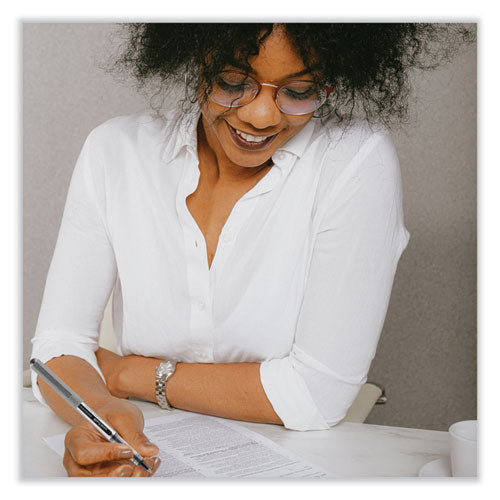 Vision Roller Ball Pen, Stick, Fine 0.7 Mm, Pink Ink, Silver/pink/clear Barrel, Dozen.