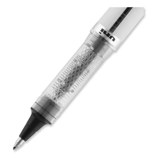 Vision Elite Roller Ball Pen, Stick, Bold 0.8 Mm, Black Ink, White/black Barrel